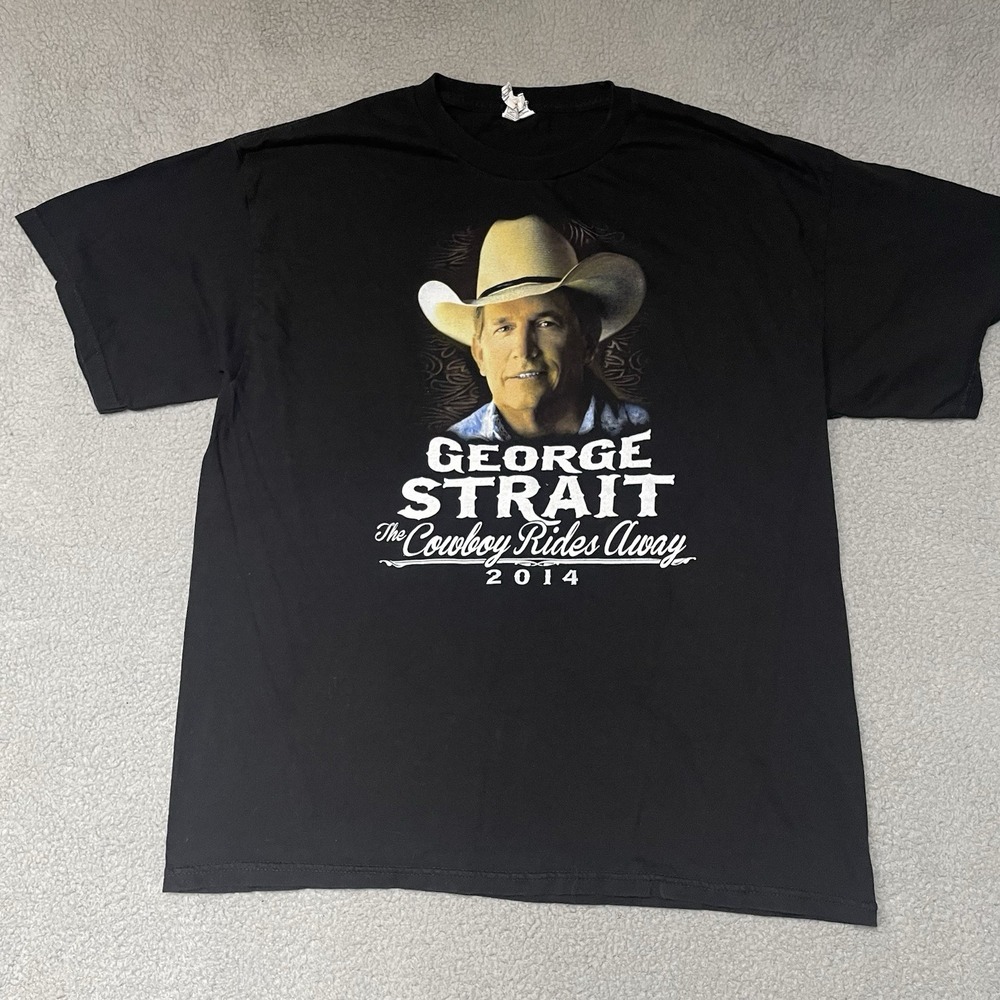 George Strait Cowboy Rides Away Tour 2013-2014 Country Western Music T-Shirt XL